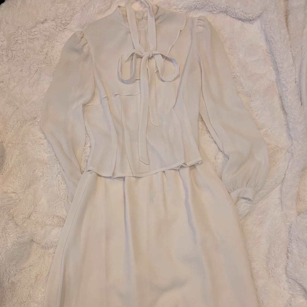 Chiffon blouse and skirt set preloved